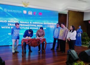 Penjagub Gorontalo dan Gubernur Ehime Teken MSP Kerja Sama
