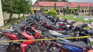 Meresahkan Warga, 98 Motor Pelaku Balap Liar Diamankan Polres Bone Bolango