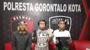 Bulan Ramadhan, Polresta Gorontalo Kota Tangkap 3 Pelaku Judi Online