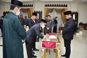 Usai Dilantik, Dua Pejabat Tinggi Pratama Langsung Sertijab