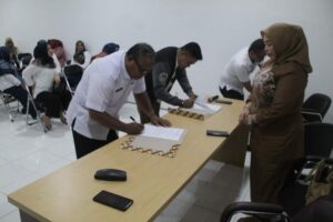 Pejabat Struktural dan Fungsional di Setwan Bonebol Lakukan Penandatangan PK 2023
