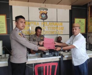 Diduga Melakukan Pemalsuan Sertifikat Tanah, IA Dilaporkan ke Polres Gorontalo