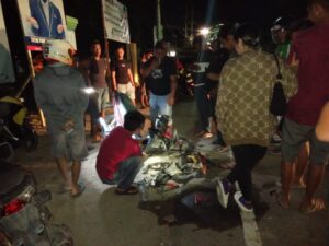 Lakalantas di Bundaran Limboto, Dua Korban Dilarikan ke RSUD Dunda