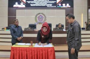 Pemerintah dan DPRD Pohuwatu Tandatangani Nota Kesepakatan KUA-PPAS 2023