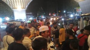 Lakalantas di Bawah Menara Limboto, 3 Motor Terlibat Kecelakaan