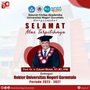 Eduart Wolok Kembali Pimpin UNG Periode 2023-2024