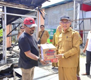 Korban Kebakaran Gorontalo Terima Bantuan dari Pemerintah