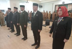 Nelson Pomalingo Lantik 6 Penjabat Definitif untuk JPT Pratama Tahun 2023
