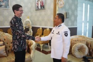 Marten Taha Diskusikan Kerjasama dengan Konsulat Jenderal Australia Makassar