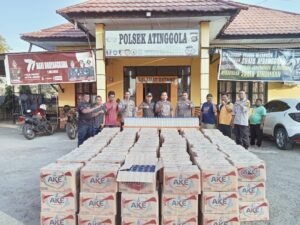 Polisi Gagalkan Upaya Penyelundupan 2 Ton Miras di Perbatasan Gorontalo