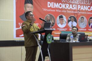 Workshop Pembinaan Ideologi Pancasila, Marten Ajak Mahasiswa Menjadi Pemilih Bijak