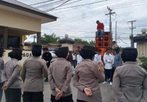 Aksi di Polres Gorontalo, Massa Pertanyakan Kasus Pelecehan Seksual di Batudaa