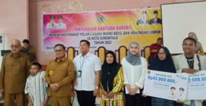 Terdampak Aktivitas Pembangunan, Pemkot Gorontalo Beri Bantuan kepada Pelaku UMKM