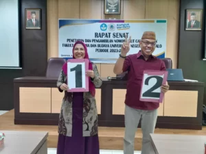 Penetapan dan Pencabutan Nomor Urut Calon Dekan FSB UNG Periode 2023-2027