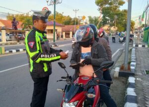 Upaya Penertiban, Satlantas Polres Gorontalo Gelar Razia 3 Kali dalam Seminggu