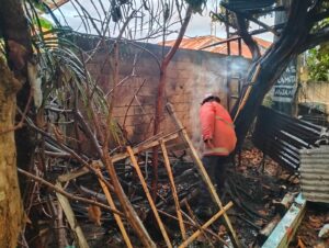 Gara-gara ODGJ, Sebuah Lahan di Limboto Terbakar 