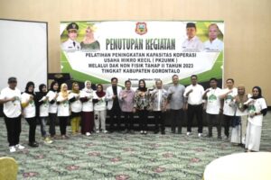 Nelson Pomalingo Resmi Menutup Kegiatan Pelatihan Kapasitas oleh UMKM