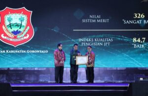 Pemda Kabupaten Gorontalo Mendapatkan Anugerah Meritokrasi