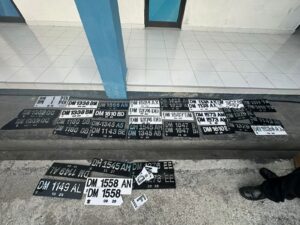 Plat Nomor Tidak Sesuai, Puluhan Kendaraan Diamankan