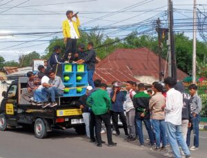 Dugaan Kekerasan Oknum Polisi, AMPRG Geruduk Polres Gorontalo