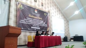KPU Boalemo Gelar Bimtek Verifikasi Faktual Dukungan Bapaslon Perseorangan