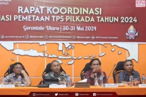 KPU Provinsi Gorontalo Adakan Rapat Koordinasi Evaluasi Pemetaan TPS untuk Pilkada 2024