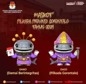 KPU Provinsi Gorontalo Luncurkan Pasangan Maskot Pilkada 2024