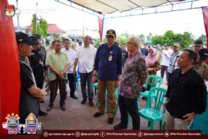 KPU RI Pantau Langsung Pemungutan Suara PSU di Kabupaten Pohuwato
