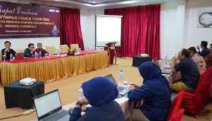 Rapat Evaluasi KPU Gorontalo Bahas Strategi Tingkatkan Partisipasi Pemilih Pilkada 2024