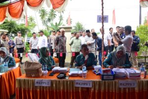 Rudy Salahuddin Tinjau PSU di Boalemo Pohuwato