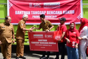 SRC Gorontalo Berikan 500 Kg Beras dan 1.500 Butir Telur untuk Korban Banjir