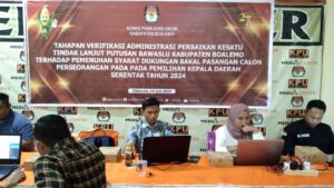 KPU Boalemo Mulai Verifikasi Administrasi Perbaikan Calon Bupati Perseorangan