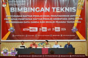 Bimtek KPU Gorontalo Fokus Penyusunan DPS dan DPHP