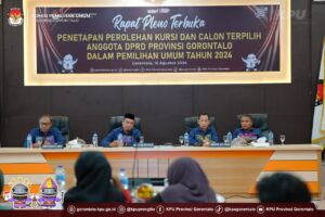 KPU Provinsi Gorontalo Tetapkan 45 Anggota DPRD Terpilih dalam Rapat Pleno Terbuka