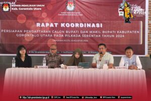 Jelang Pendaftaran Calon Bupati, KPU Gorut Gelar Rakor Persiapan