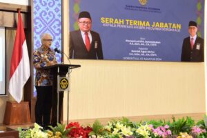 Rudy Apresiasi BPK Atas Raihan Opini WTP Gorontalo dalam Acara Sertijab