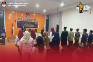 KPU Kabupaten Gorontalo Utara Lantik PAW Anggota PPS di Dua Kecamatan