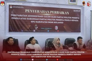KPU Kabupaten Bonebol Terima Perbaikan Persyaratan Administrasi Calon oleh Parpol