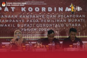 Rakor Kampanye dan Bimbingan Teknis Pelaporan Dana Kampanye KPU Gorut