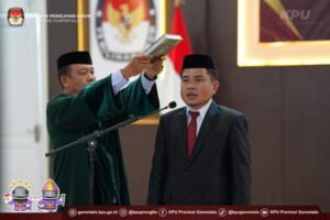 Roy Hamrain Dilantik Sebagai PAW Anggota KPU Provinsi Gorontalo