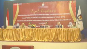 KPU Kagor Gelar Rakor Sinkronisasi DPSHP dan Persiapan Penetapan DPT