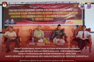 KPU Provinsi Gorontalo Gelar Rakor Pemetaan Potensi Kerawanan Pilkada dan Evaluasi SPIP