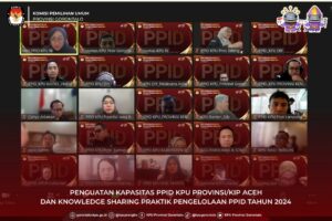 KPU Provinsi Gorontalo Hadiri Rapat Penguatan Kapasitas PPID Tahun 2024