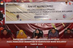 Rakor KPU Bone Bolango Bahas Pelaksanaan Kampanye Pilkada 2024