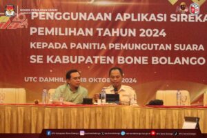 KPU Bonebol Gelar Bimbingan Teknis Penggunaan Aplikasi Sirekap untuk PPS Se-Kabupaten Bone Bolango
