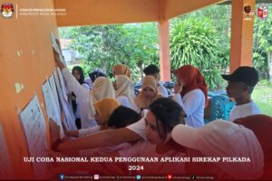KPU Bone Bolango Gelar Uji Coba Nasional Kedua Aplikasi Sirekap Pilkada 2024