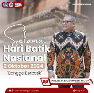 Rektor UNG Ajak Civitas Akademika Jaga Warisan Budaya Batik