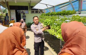 Kunjungi SMK Gotong Royong, Kapolresta Dorong Ketahanan Pangan Kota Gorontalo