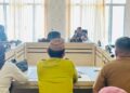 Ketua Komisi 1 DPRD Kabupaten Boalemo Helmi Rasid, saat memimpin Rapat pembahasan RKA bersama Dinas Sosial dan PMD Boalemo