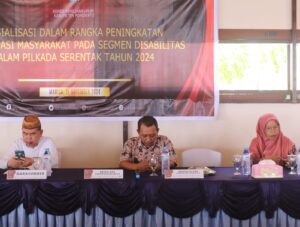 KPU Pohuwato Gandeng Penyandang Disabilitas untuk Tingkatkan Partisipasi Pemilih